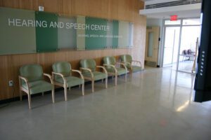 Hearing and Speech Center waiting room